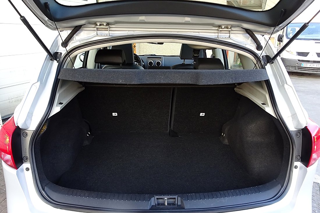 Coffre d'un Nissan Qashqai